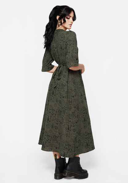 Taddea Cotton Button Up Midaxi Dress