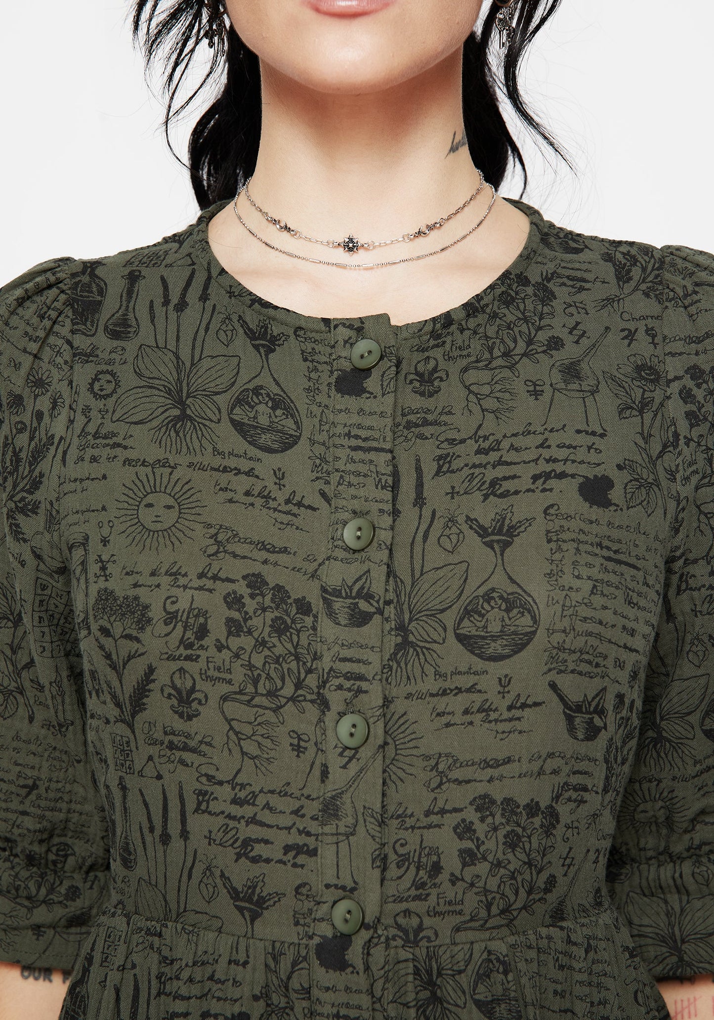 Taddea Cotton Button Up Midaxi Dress