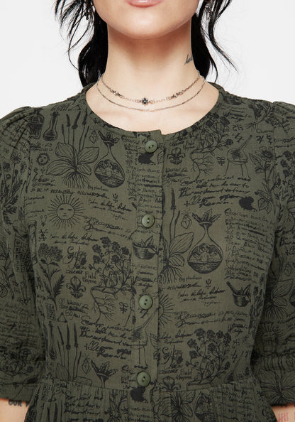 Taddea Cotton Button Up Midaxi Dress