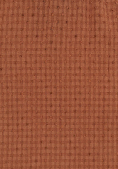 Soleil Cotton-Blend Check Cami Midi Dress