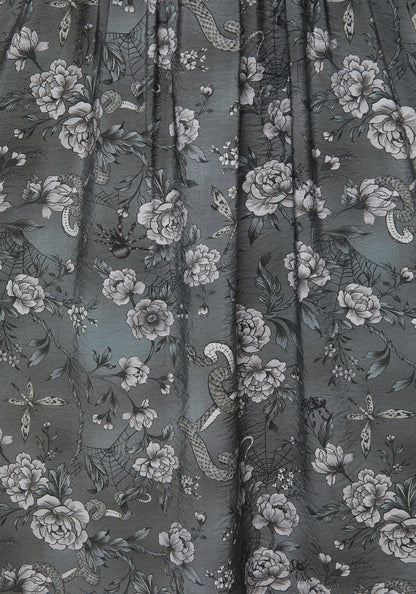 Meadow Floral Serpent Print Cami Midi Dress