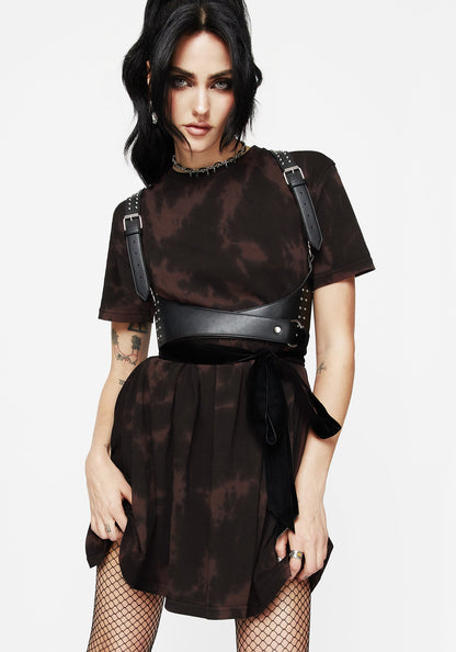 Mercury Tie Dye Cotton Mini Skater Dress