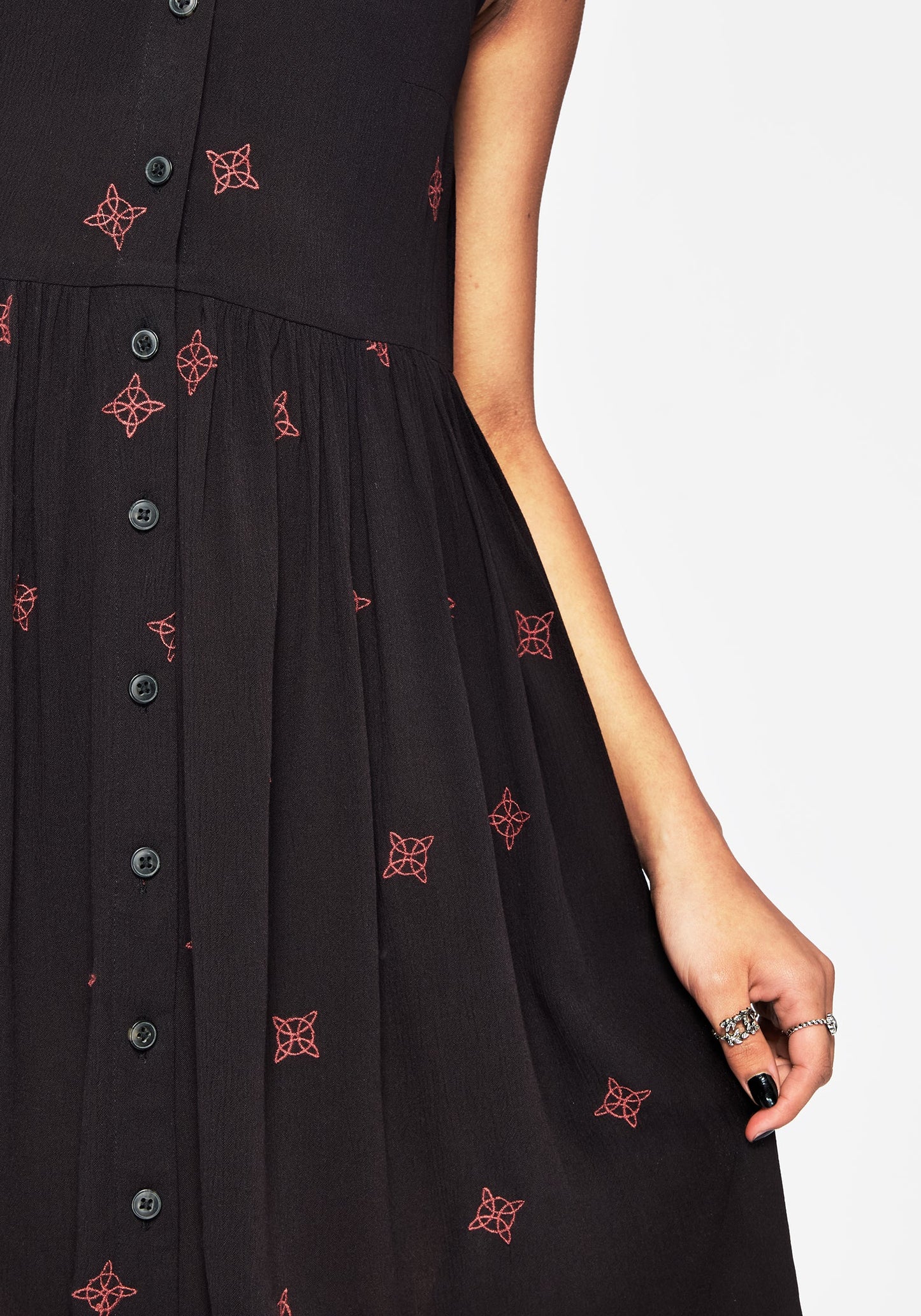 Sublime Witches Knot Embroidered Mini Dress