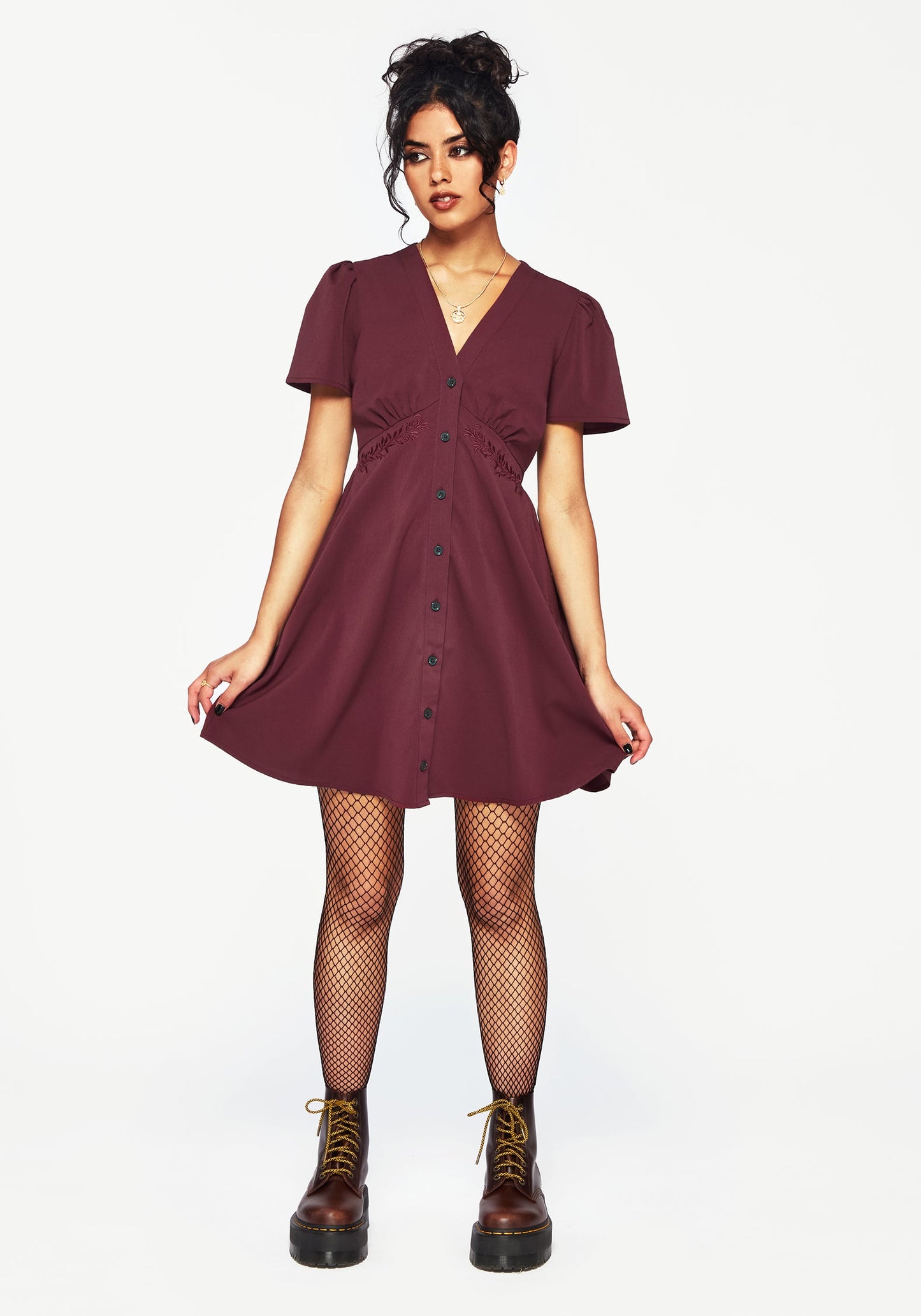 Essence Short Sleeve Mini Dress