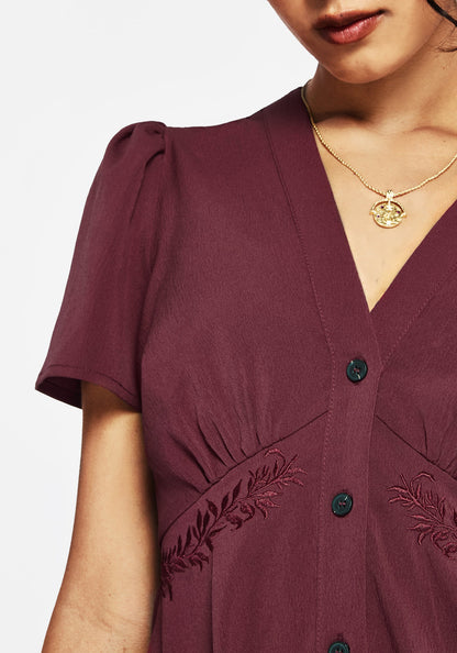 Essence Short Sleeve Mini Dress