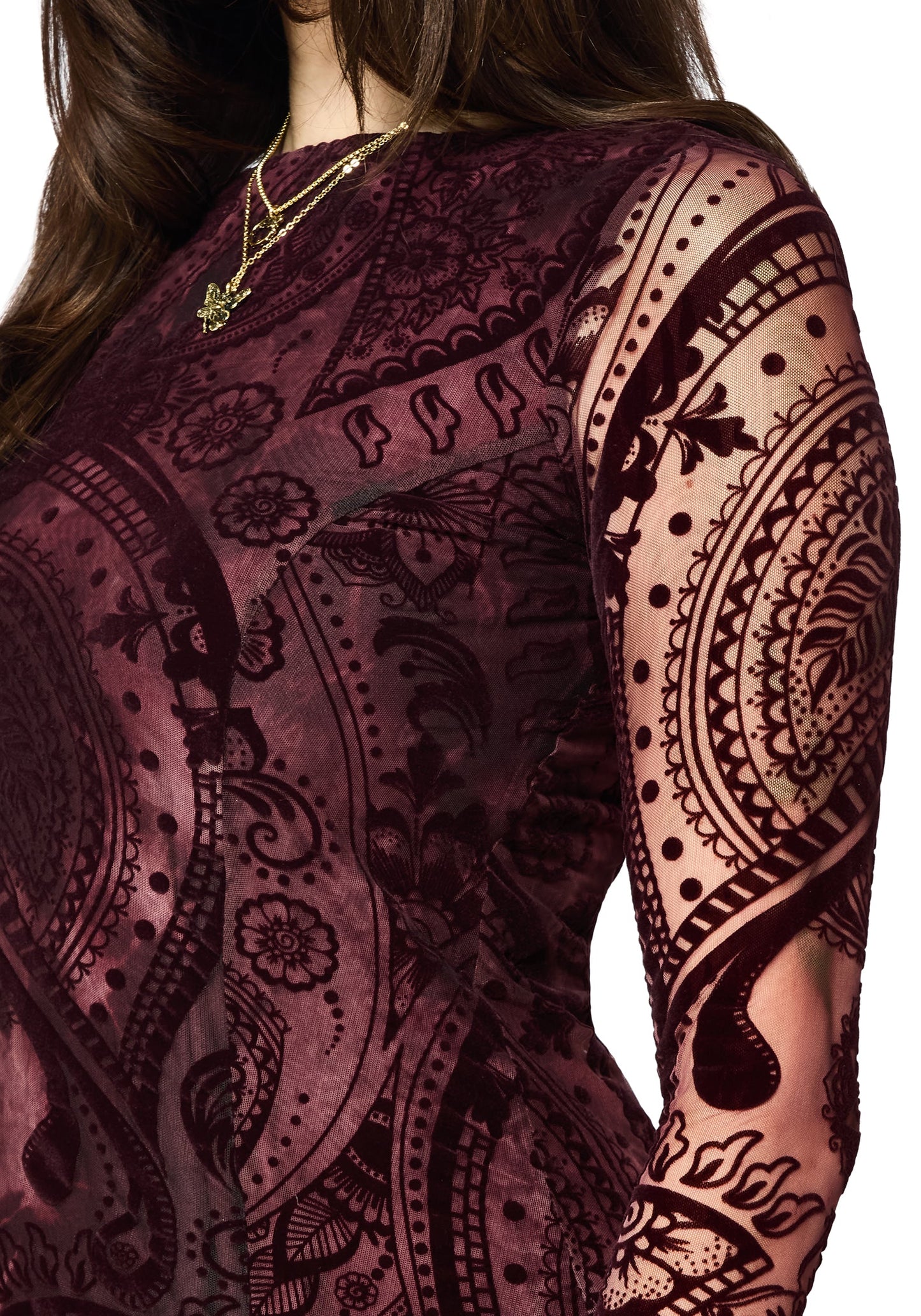 Loveday Paisley Printed Godet Mini Dress