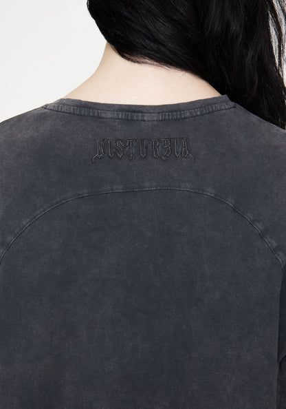 Wicked Toile Dropped Shoulder Cotton Tee Dress