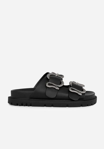 Mamba Snake Buckle Sandals