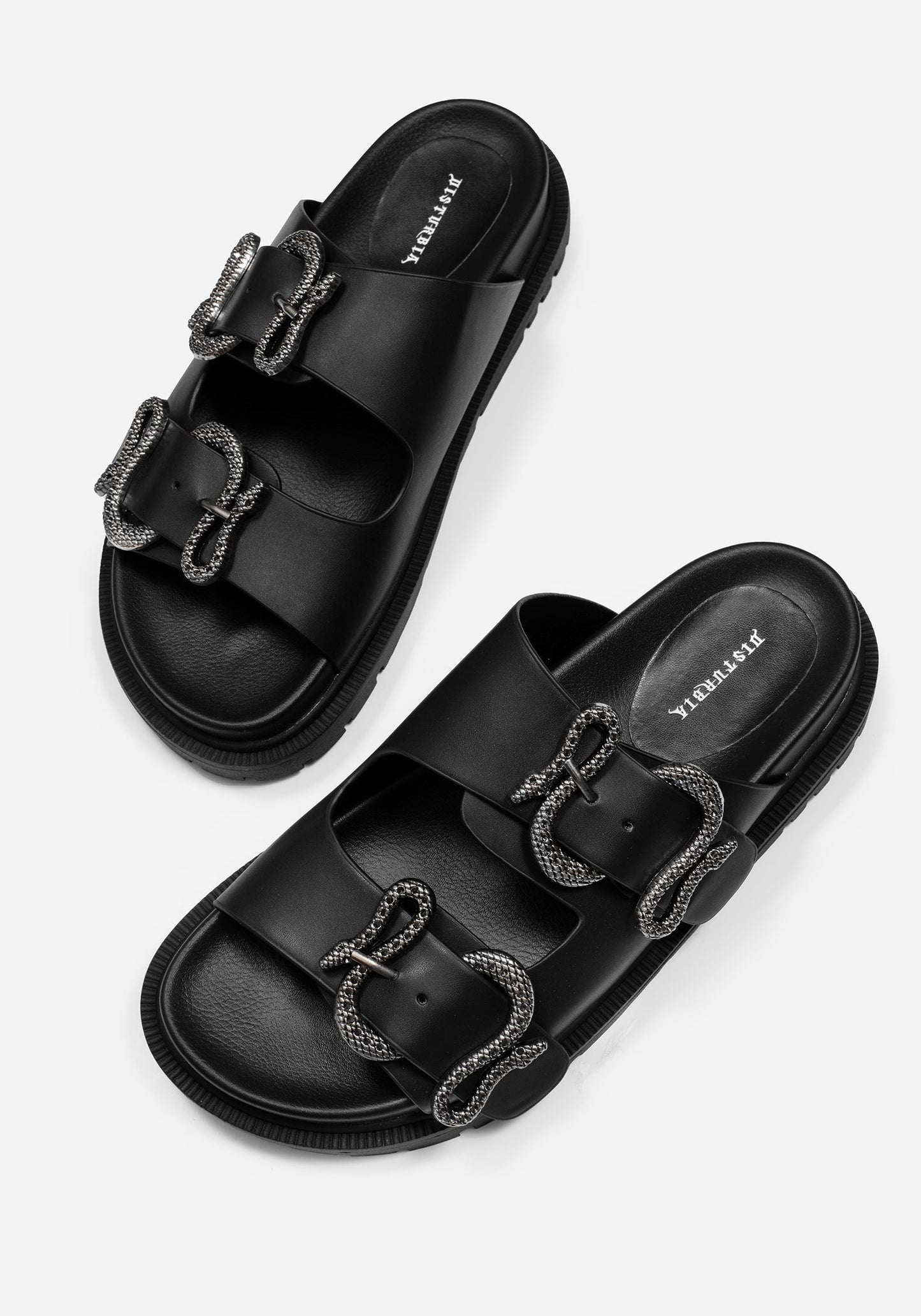 Mamba Snake Buckle Sandals
