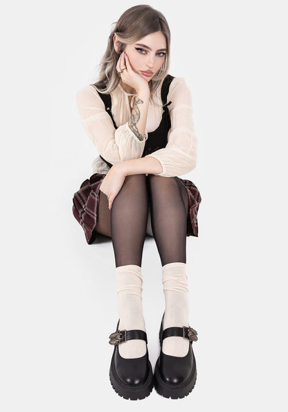 Swarm Bug Buckle Mary Jane Shoes