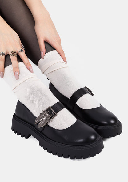 Swarm Bug Buckle Mary Jane Shoes