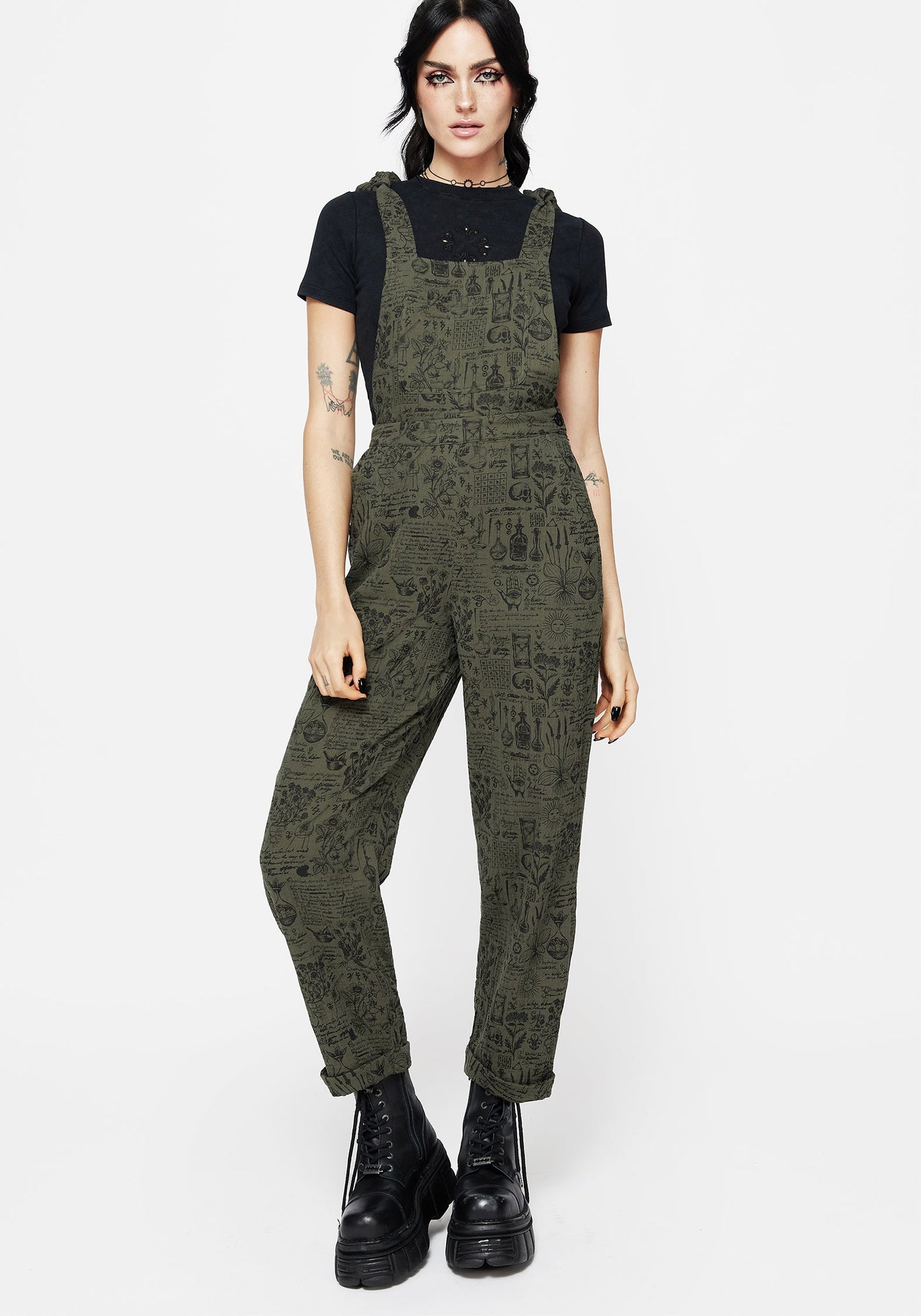 Taddea Cotton Relaxed Tie Detail Jumpsuit