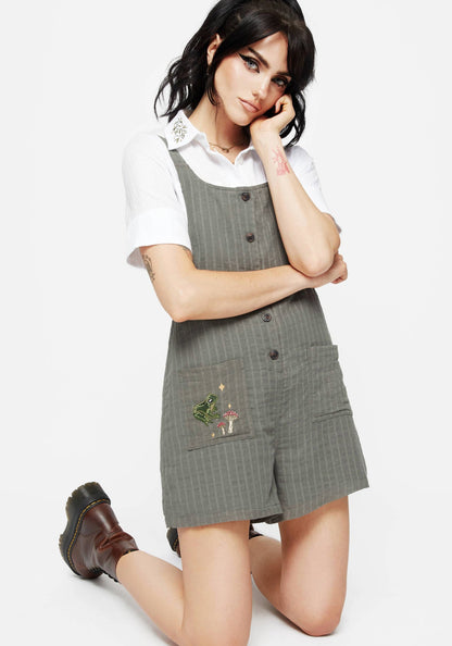 Koax Cotton Embroidered Cami Playsuit