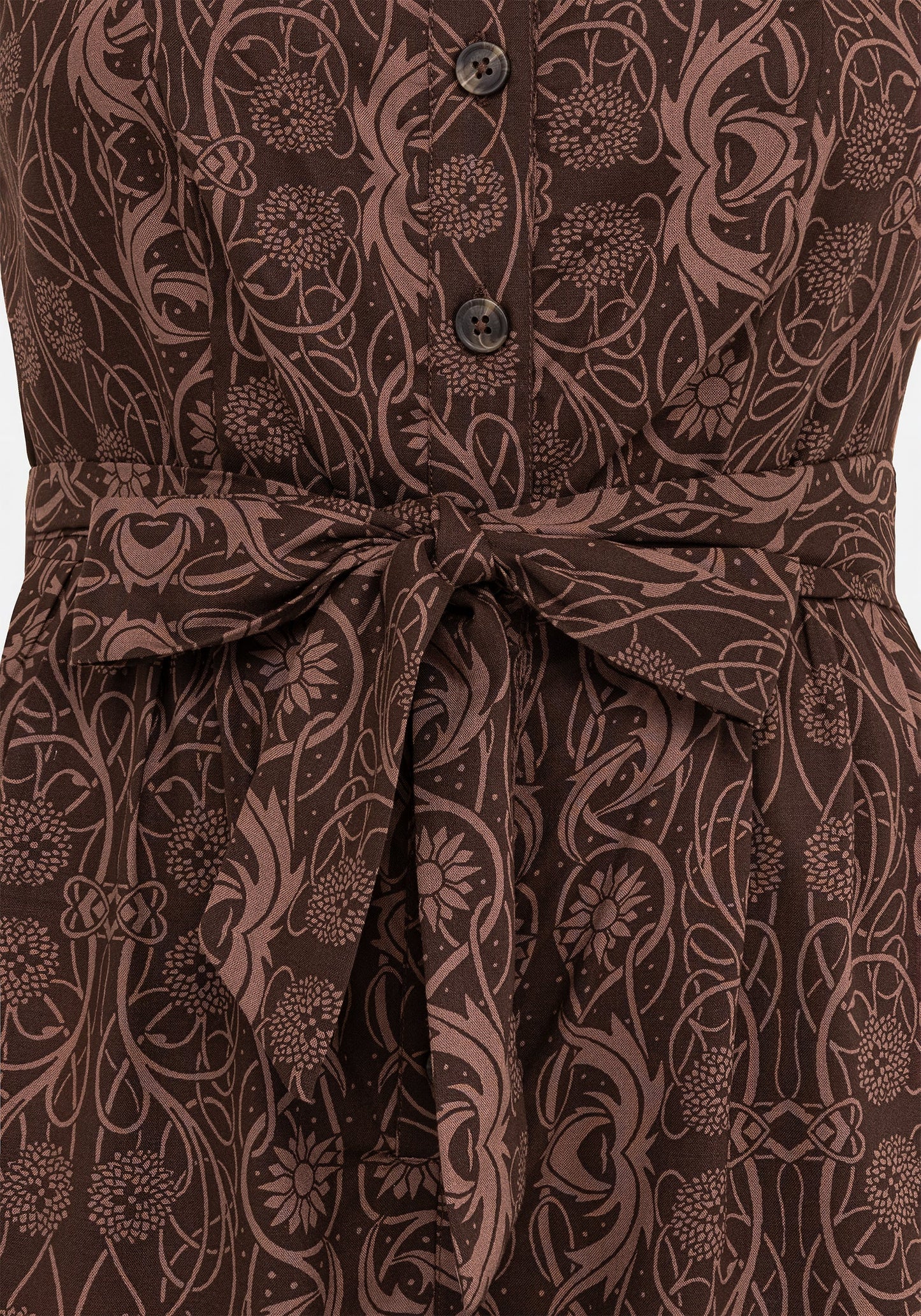 Fianna Wide Leg Jumpsuit - Brown