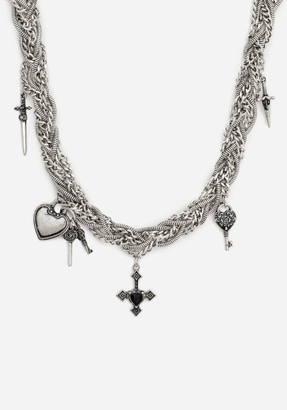 Eilir Twisted Vintage Charm Necklace