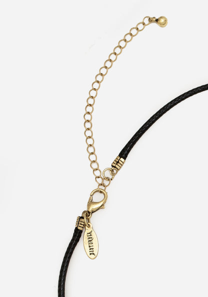 Genesta Skull Key Cord Necklace