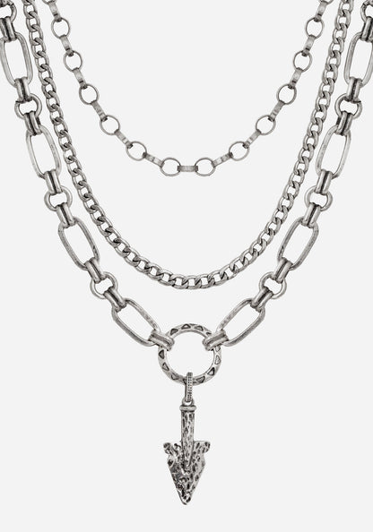 Larkin Spear Layered Chain Necklace