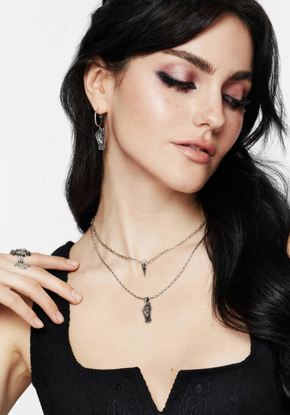 Arbor Coffin Pendant Necklace