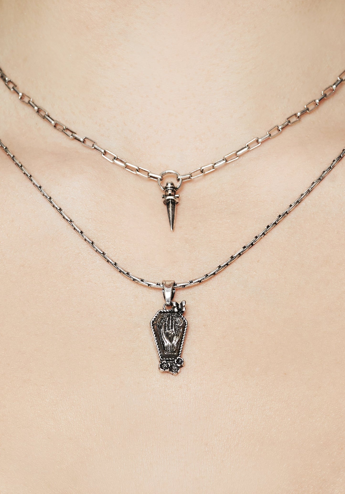 Arbor Coffin Pendant Necklace
