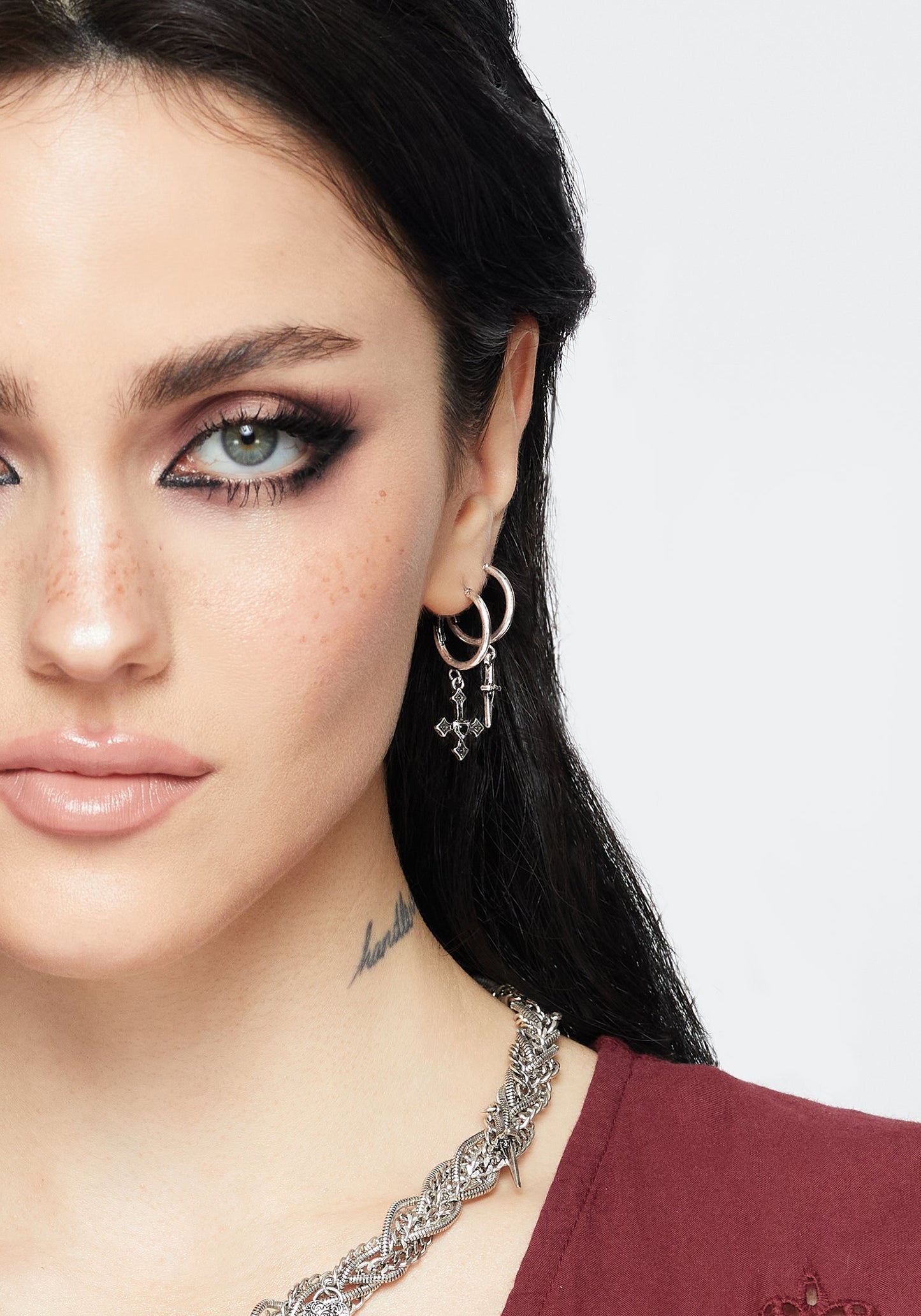 Eilir Twisted Vintage Charm Hoops Set