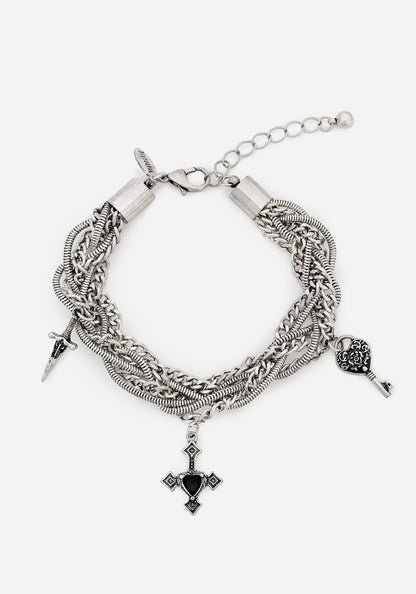 Eilir Twisted Vintage Charm Bracelet