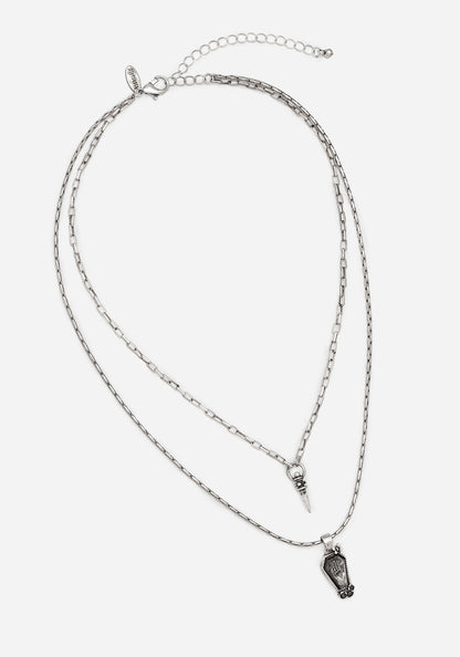 Arbor Coffin Pendant Necklace