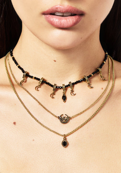 Ciela Moon Moth Layered Necklace