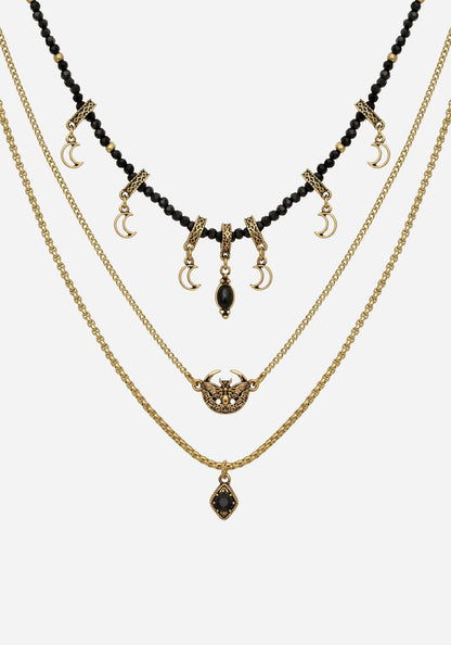 Ciela Moon Moth Layered Necklace