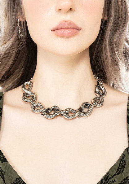 Silas Twisted Snake Choker