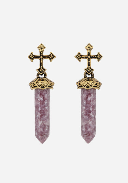 Vallum Cross Shard Earrings