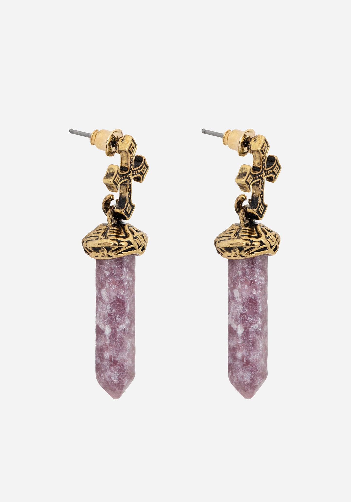 Vallum Cross Shard Earrings