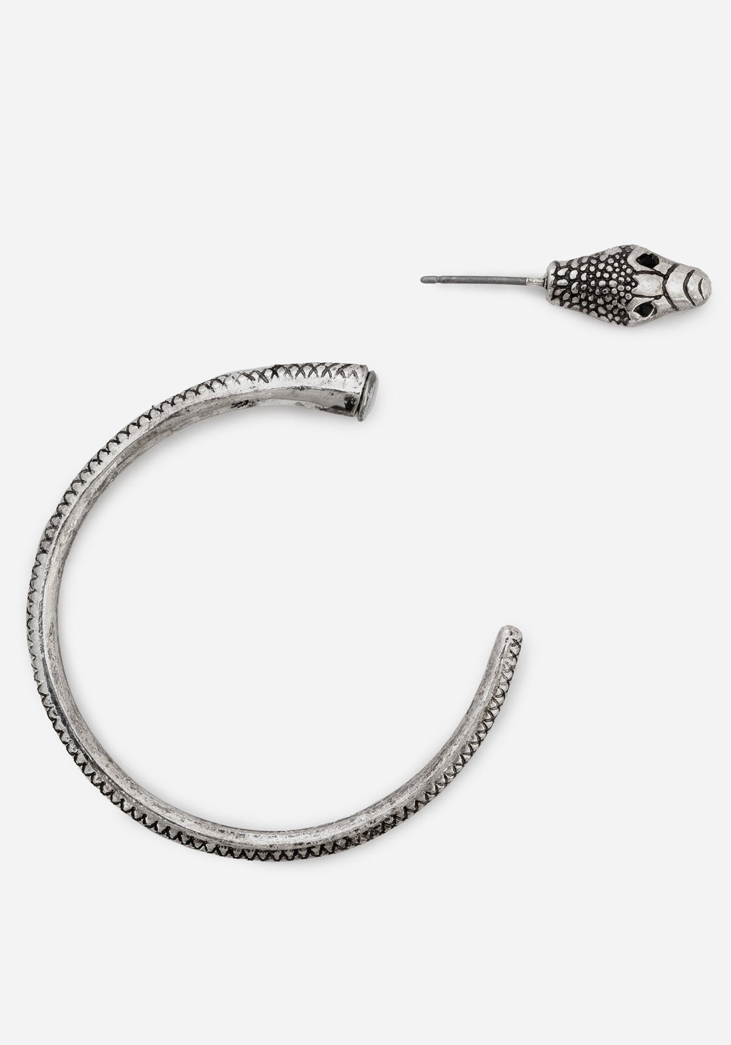Ramona Snake Hoop Earrings