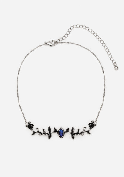 Widdershins Dark Rose Necklace