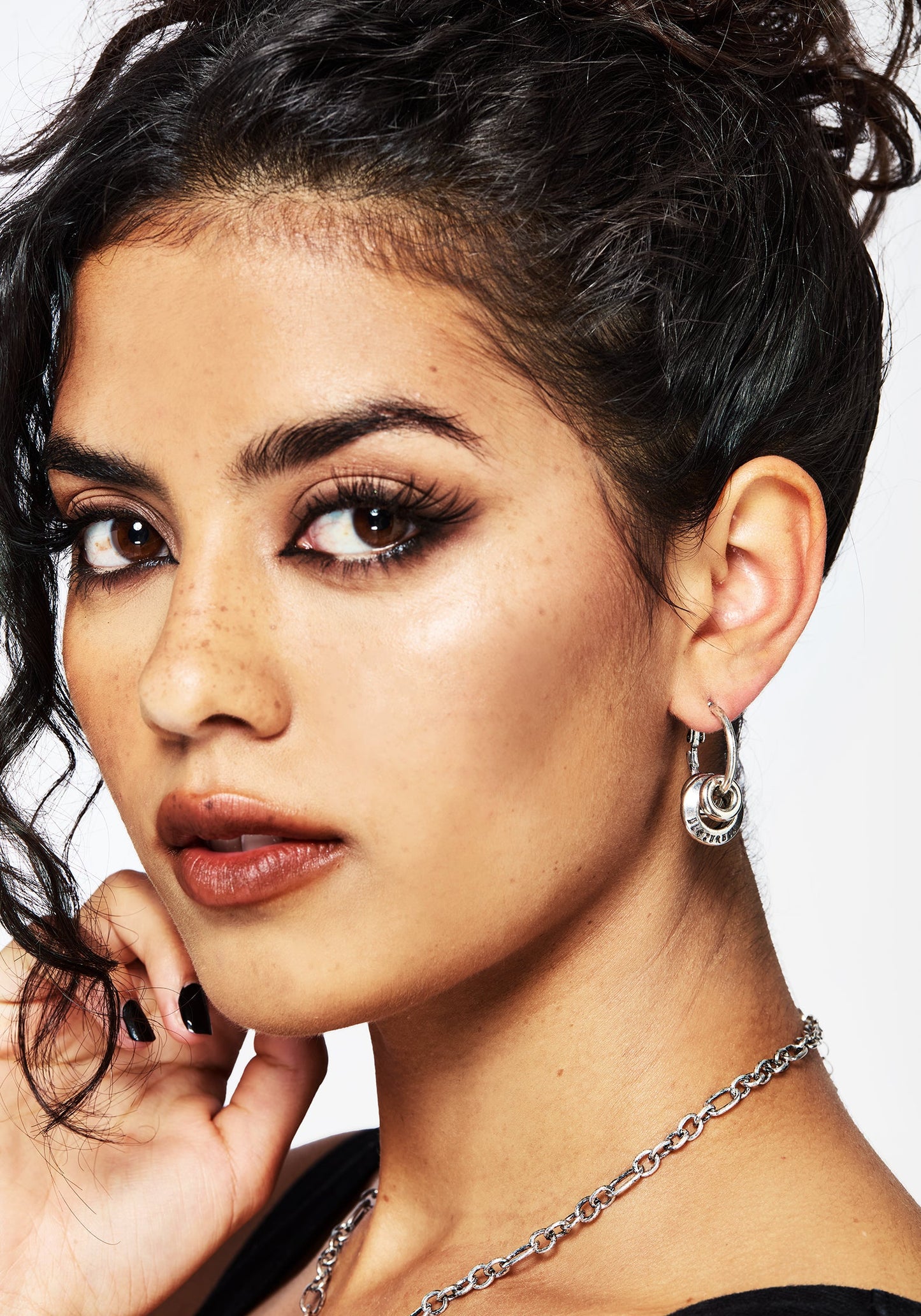 Disturbia Ring Hoop Earrings