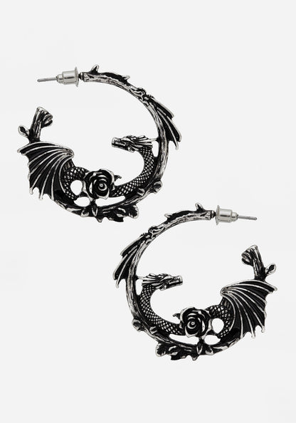 Petra Dragon Hoop Earrings