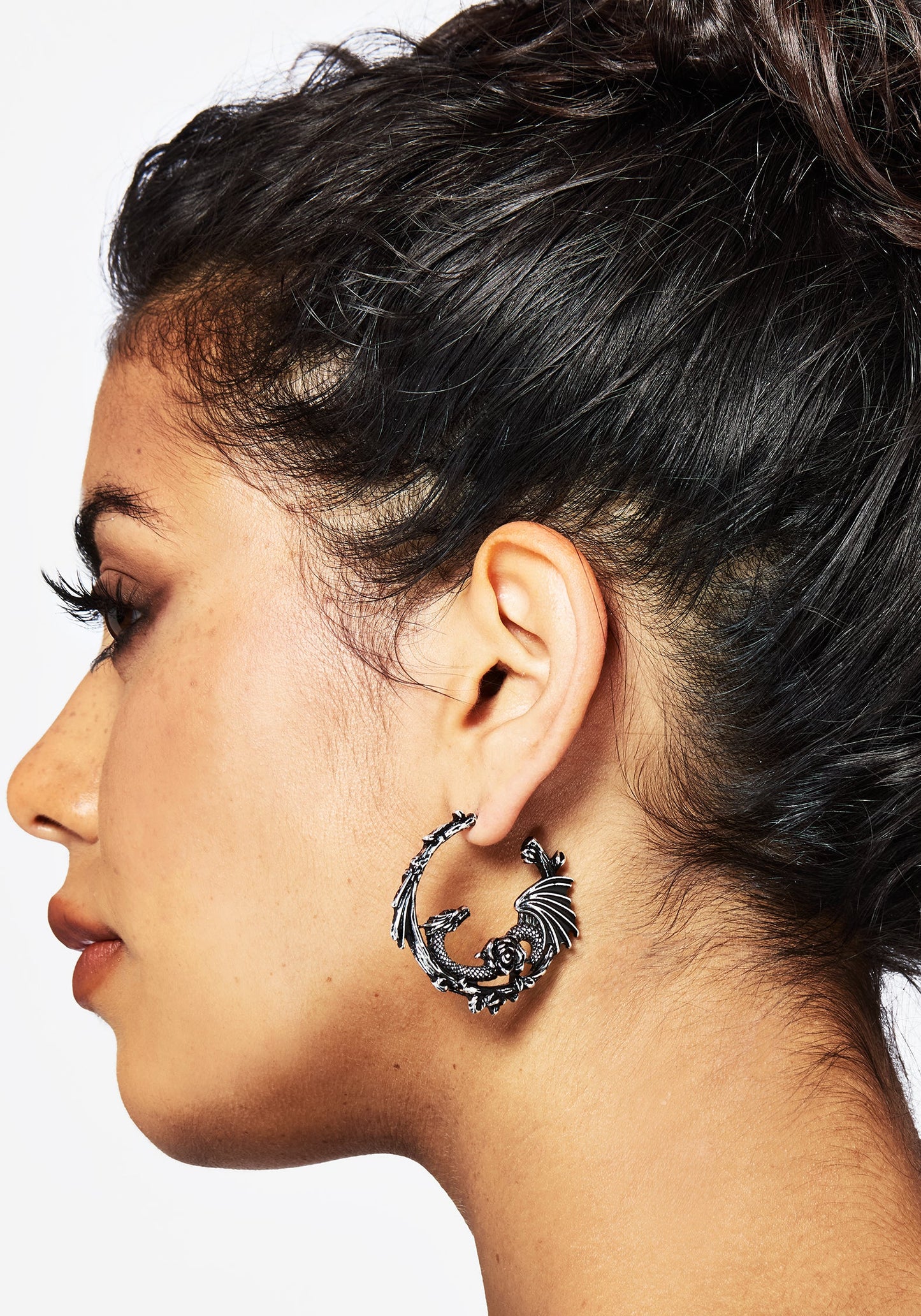 Petra Dragon Hoop Earrings