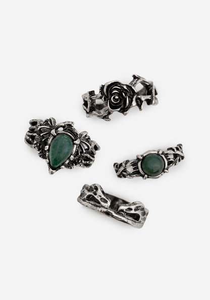 Petra Dragon Ring Set