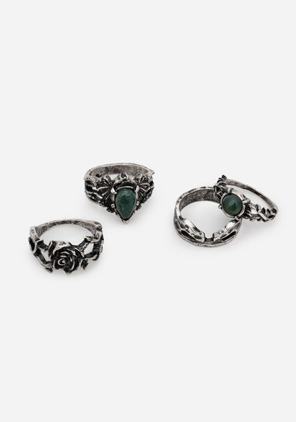 Petra Dragon Ring Set
