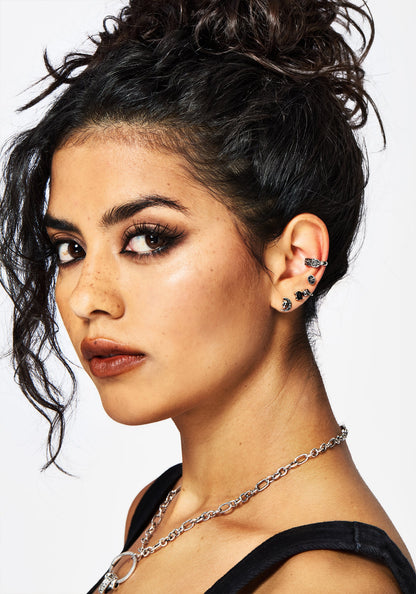 Moira Skull Stud Earrings Set