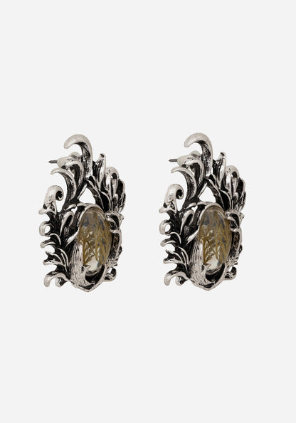 Marte Trapped Flower Earrings