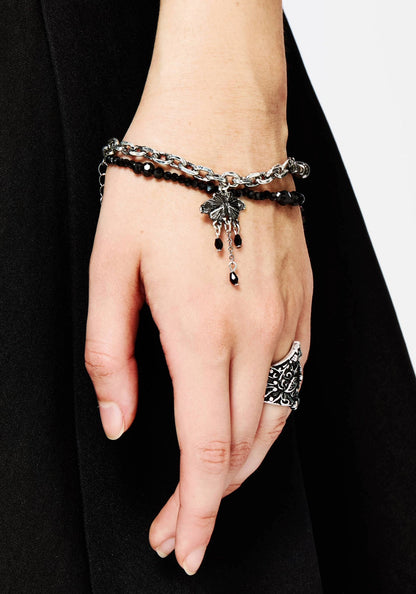 Rowan Moth Mixed Chain Bracelet