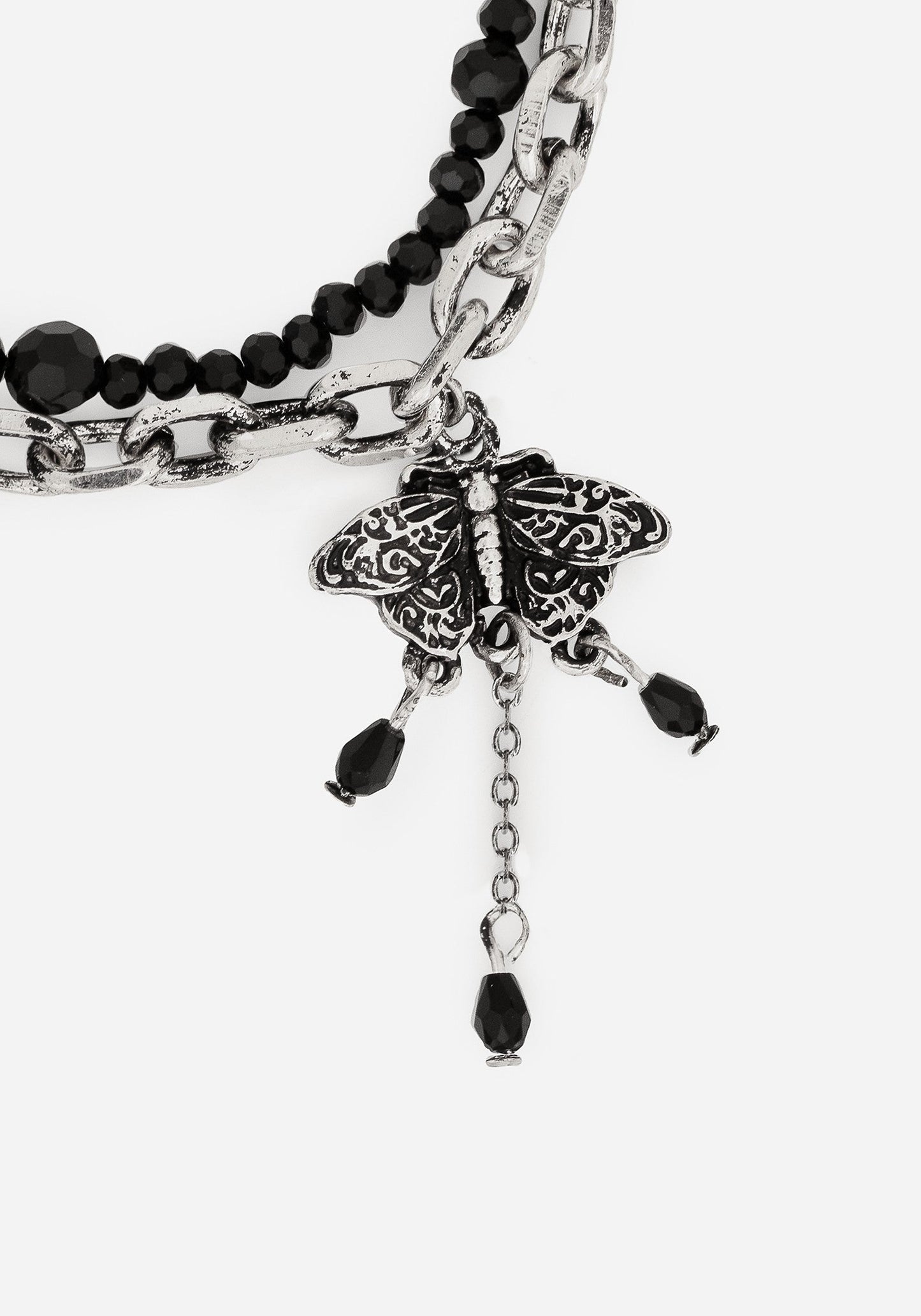 Rowan Moth Mixed Chain Bracelet