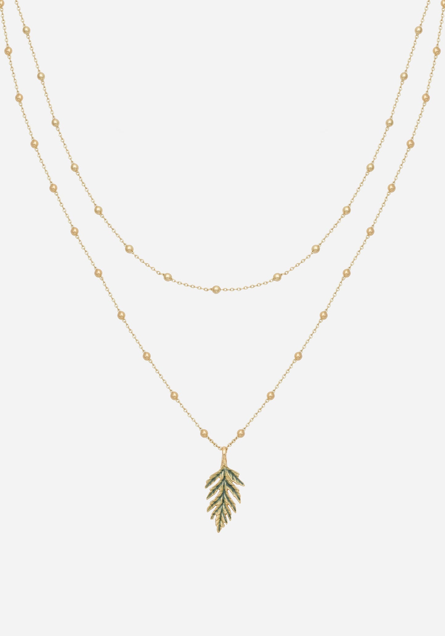 Alderwood Fern Double Layered Necklace