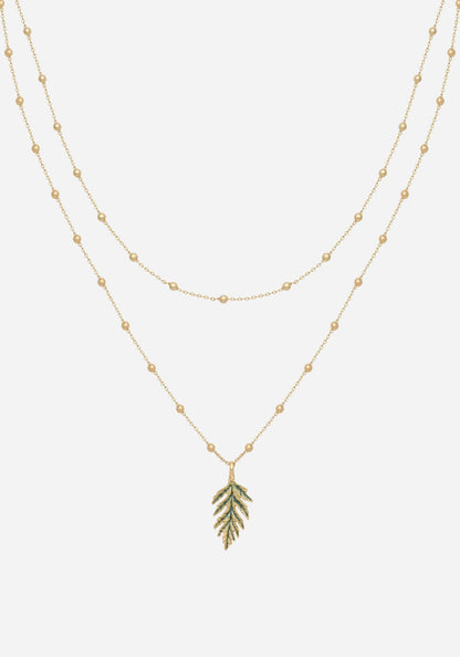 Alderwood Fern Double Layered Necklace