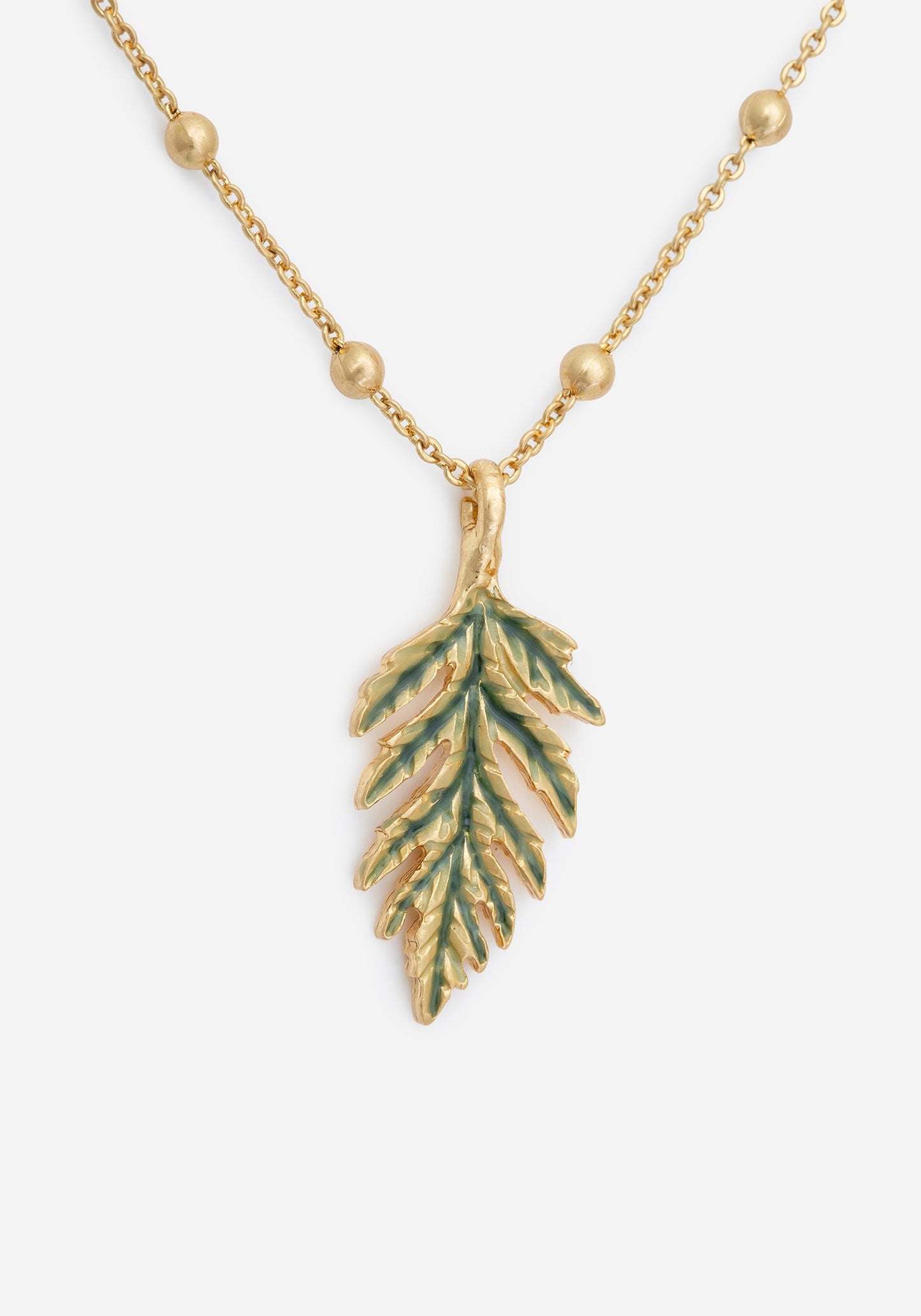 Alderwood Fern Double Layered Necklace
