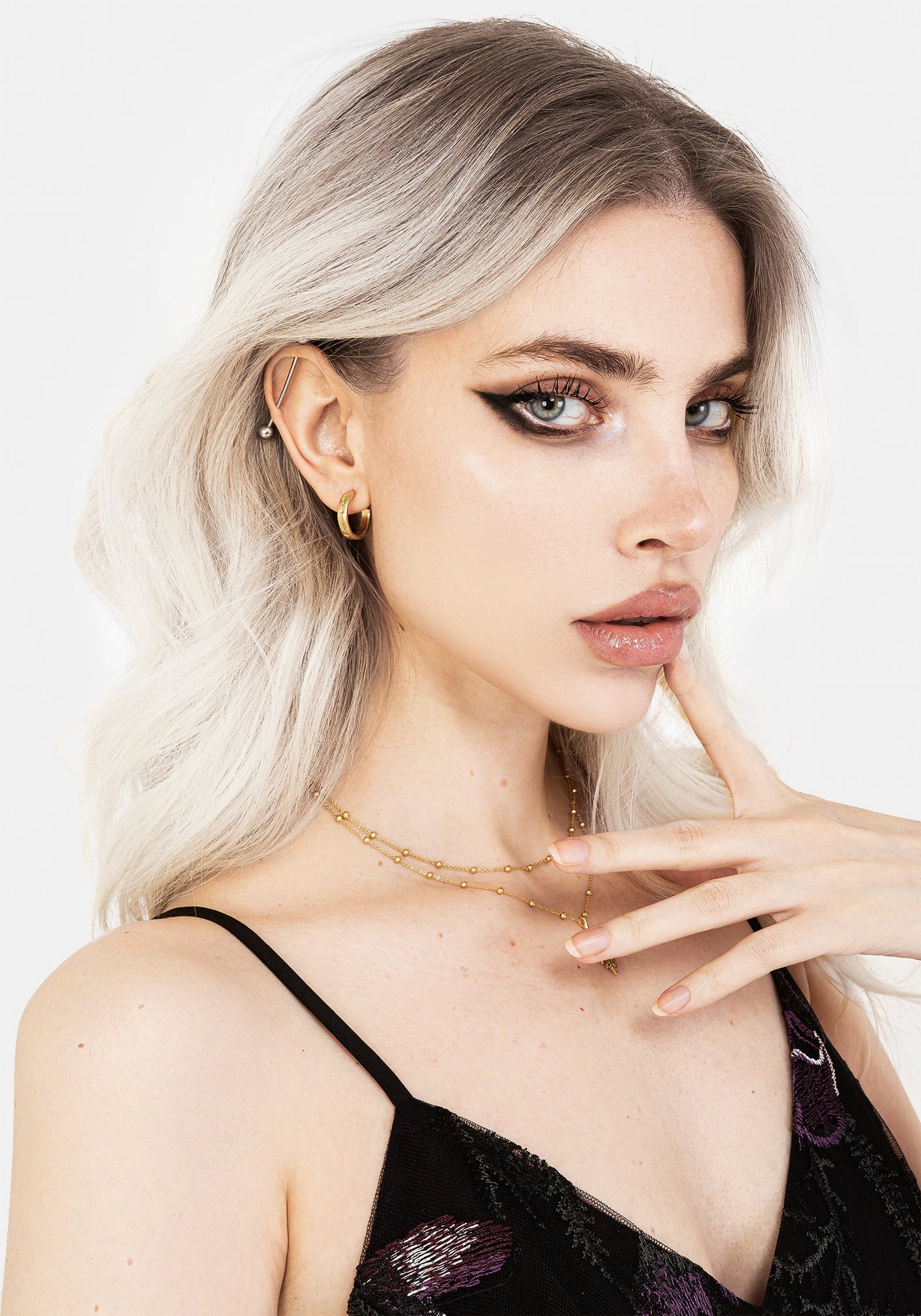 Alderwood Fern Hoop Earrings