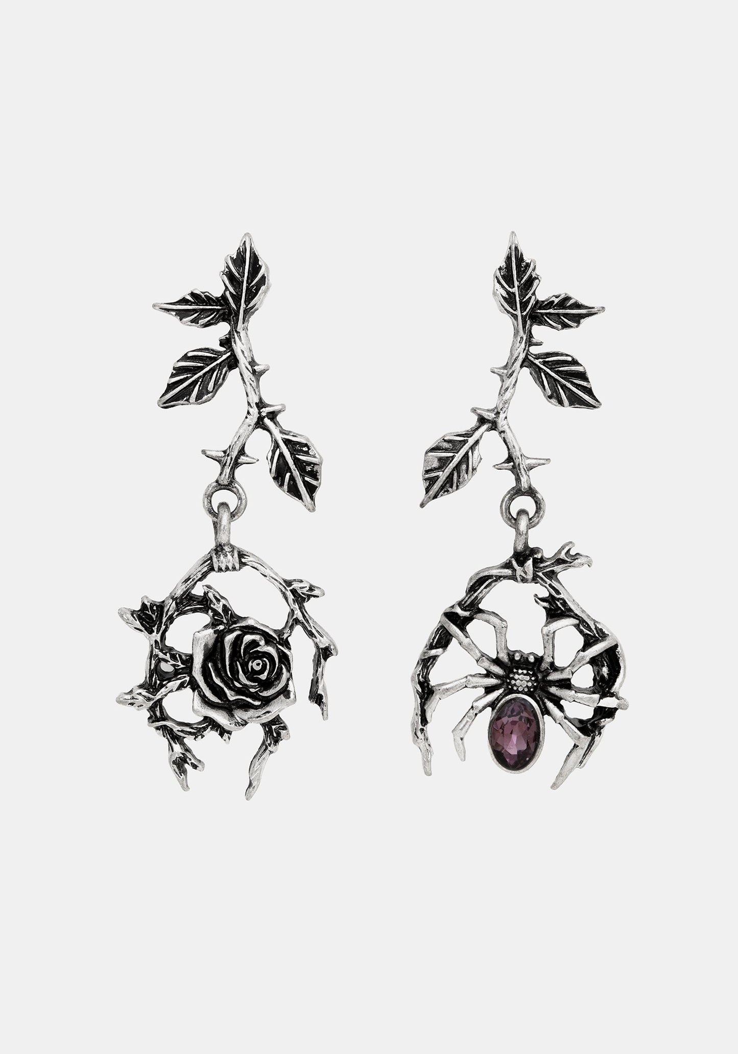 Rosethorn Widow Drop Earrings