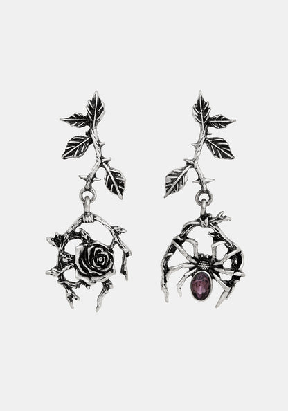 Rosethorn Widow Drop Earrings