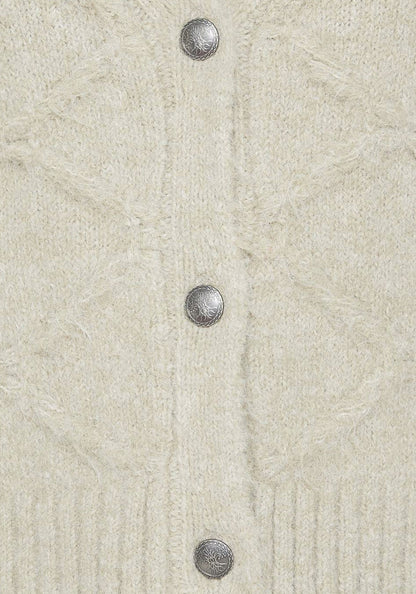 Artha Fluffy Cable Knit Cardigan