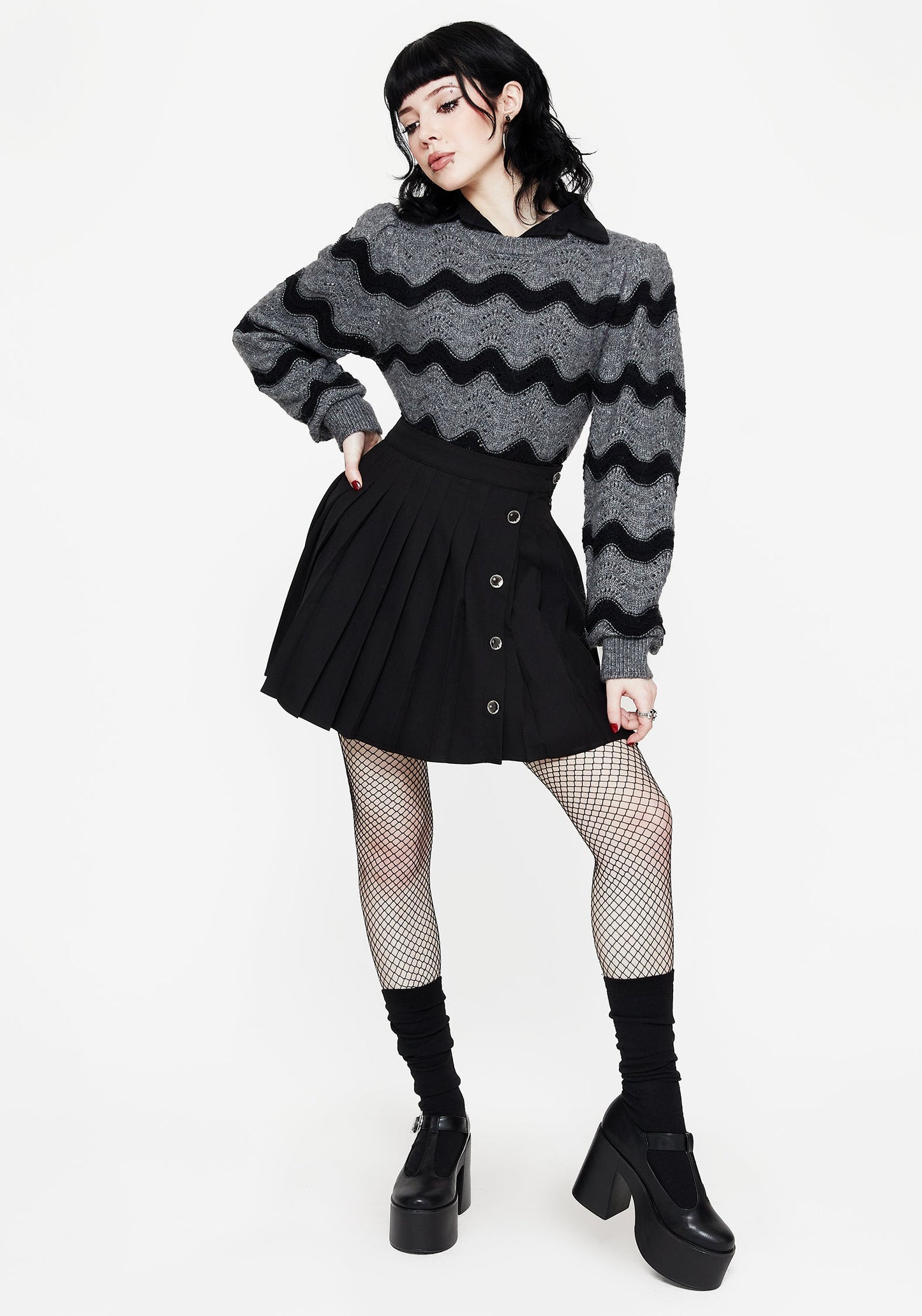 Nave Cotton Stripe Knit Jumper